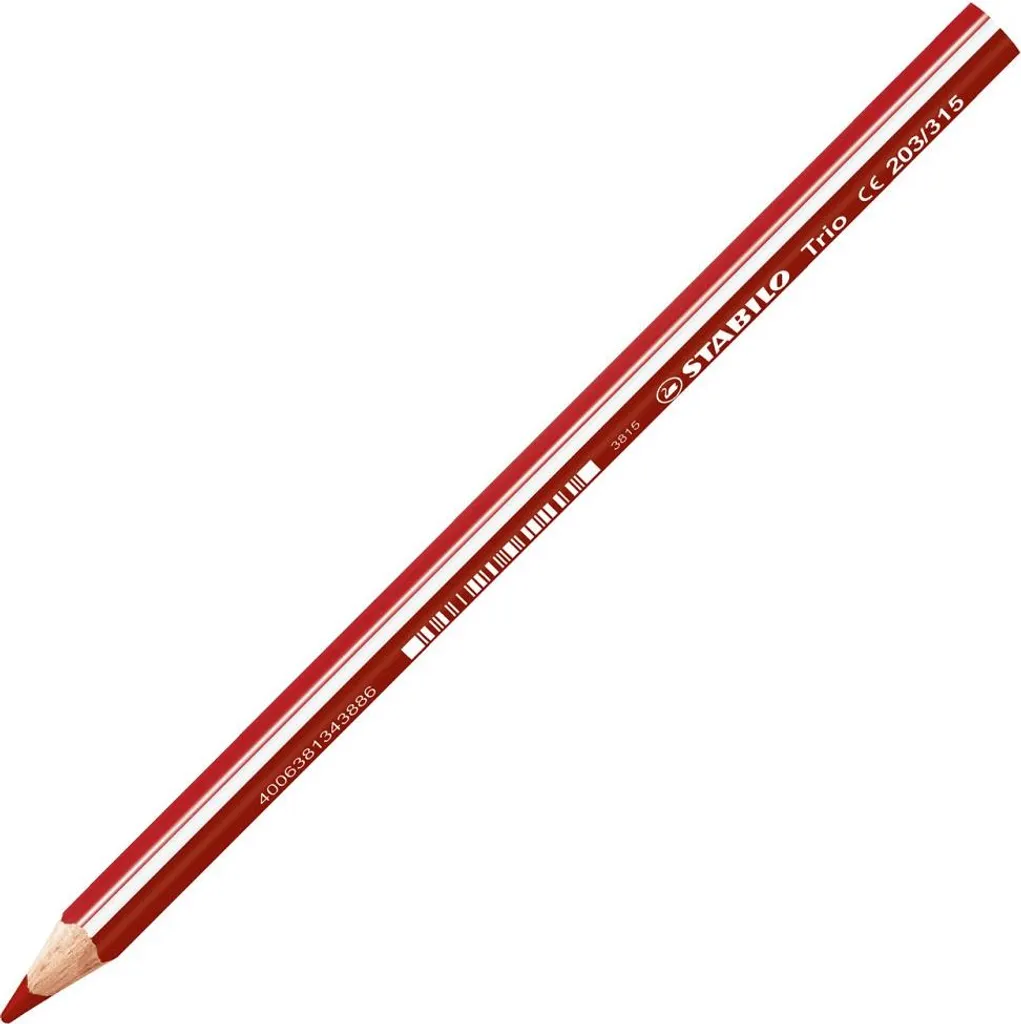 Stabilo® 203/315 matita colorata triangolare Trio® - spessa, 4,2 mm, rosso ciliegia