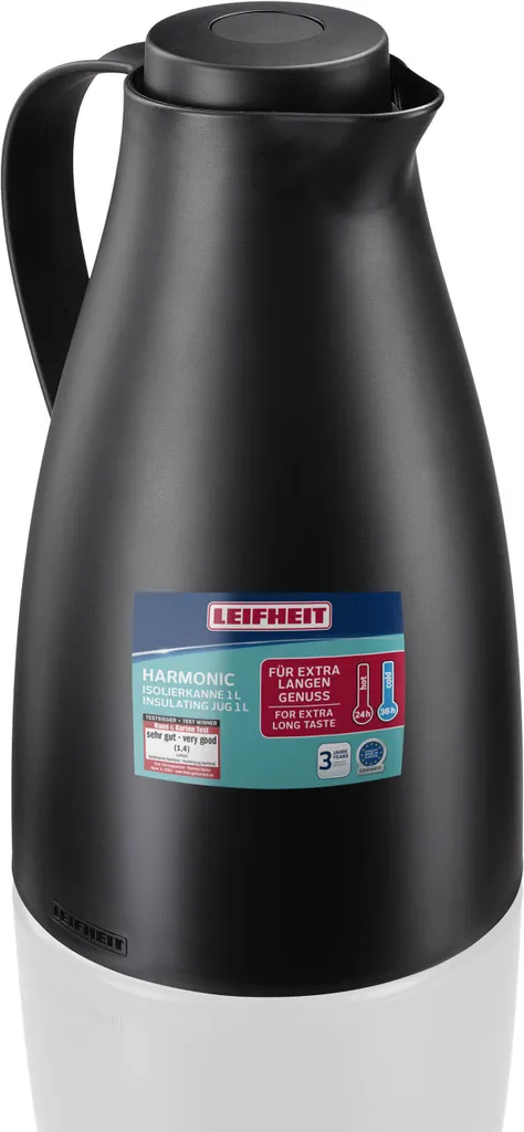 Caraffa Termica 1L Leifheit 28541 Harmonic Nera - Design e Comfort - 1
