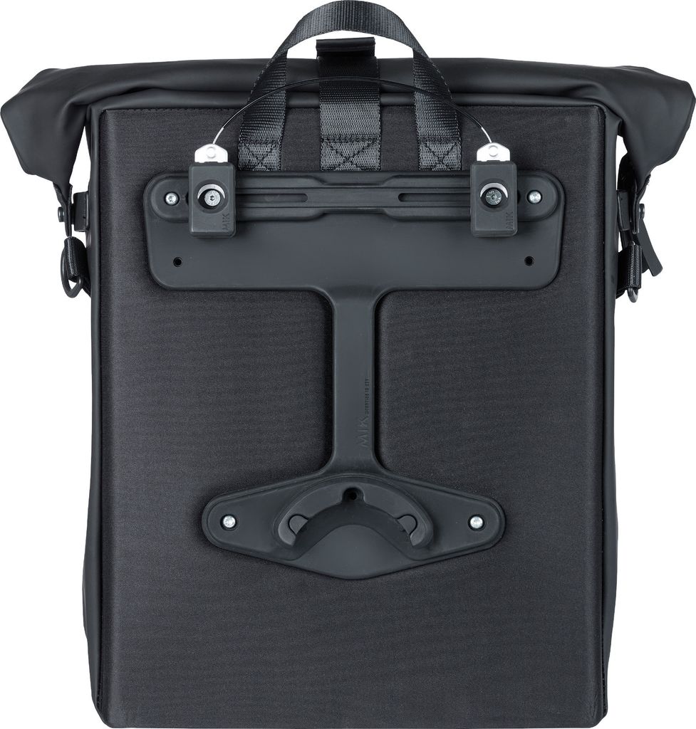 Basil City MIK Borsa Da Bicicletta Impermeabile 14-16L – Marrone – Con Sistema MIK Studs E Tracolla Rimovibile