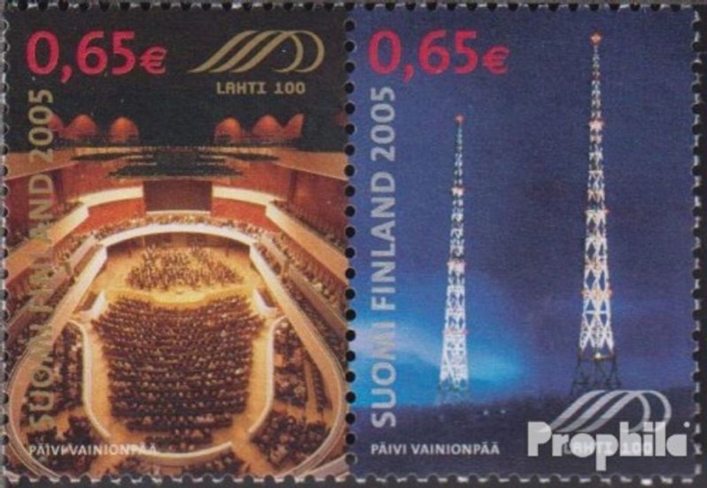 Briefmarken Finnland 2005 Mi 1733-1734 Paar (kompl.Ausg.) gestempelt Stadt Lahti