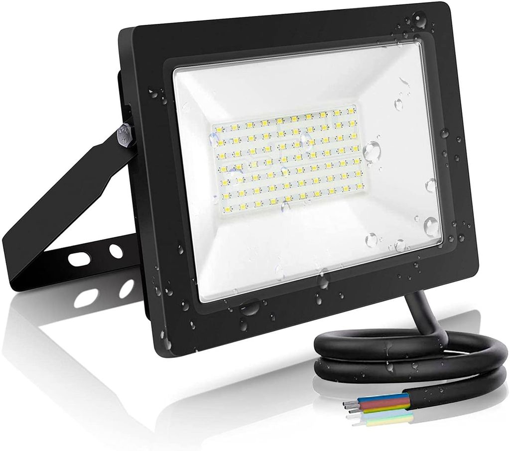 Aigostar Solar LED Strahler Set Mit Fernbedienung – 50W, Dimmbar, 3 Farbtemperaturen, IP66, 5000 MAh – Für Garten & Terrasse