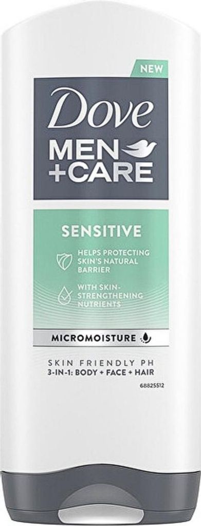 Dove - Żel pod prysznic - 3 w 1 - Men Care Sensitive - Zdjęcie produktu 