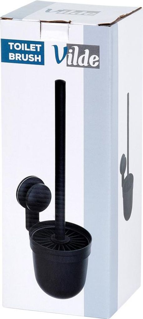 Vilde | Scopino con supporto - 35 cm - Nero - Montaggio a Immagine del prodotto 