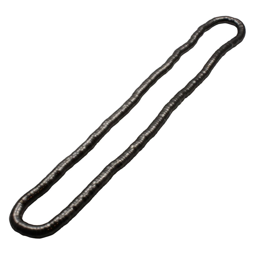 Modeschmuck - biegsame Schlangenkette - altsilber - 12 mm Produktbild 