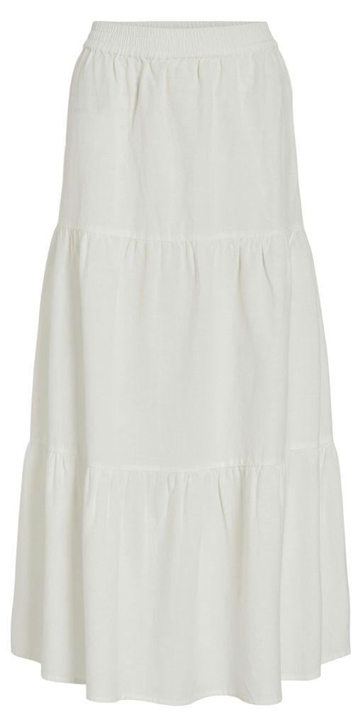 Vila (97) VIPRISILLA HW ANKLE SKIRT - NOOS, Snow White Snow Produktbild 