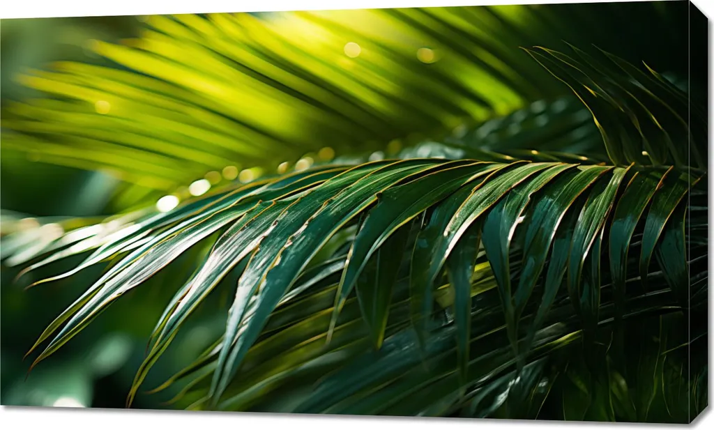 Image Condensation Verte 100 x 60 cm en Haute Définition Durable