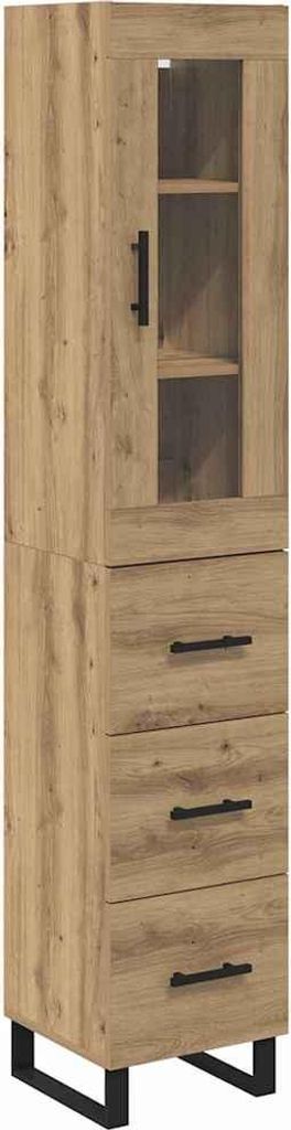 Highboard Artisan-Eiche 34,5 x 34 x 180 cm Holzwerkstoff