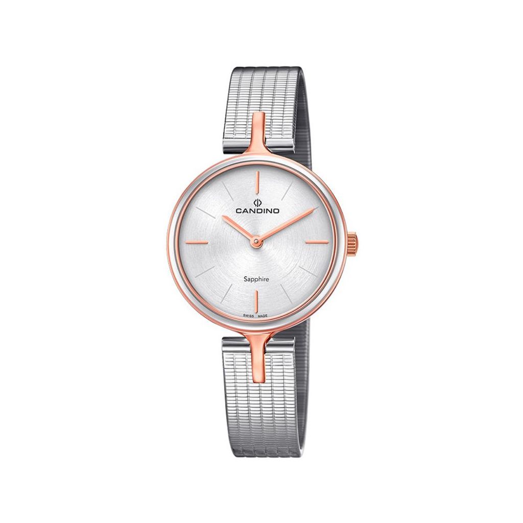 Candino Damen Uhr C4643/1 Armbanduhr Edelstahl Bicolor