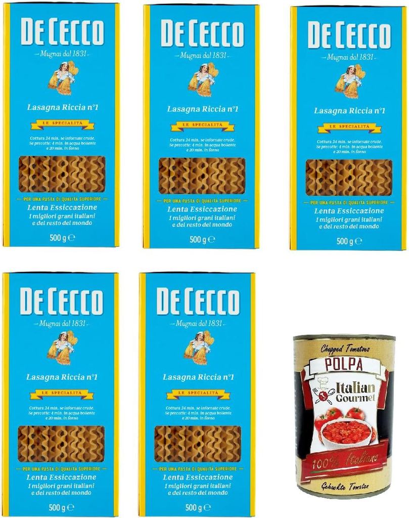 De Cecco Le Specialità Lasagna Riccia N°1, 100% Italienisch Produktbild 