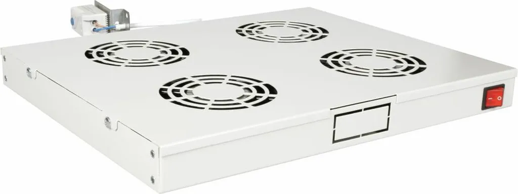 Equip Unité de Ventilation 19 pouces pour Baie Serveur 4 Ventilateurs 1U