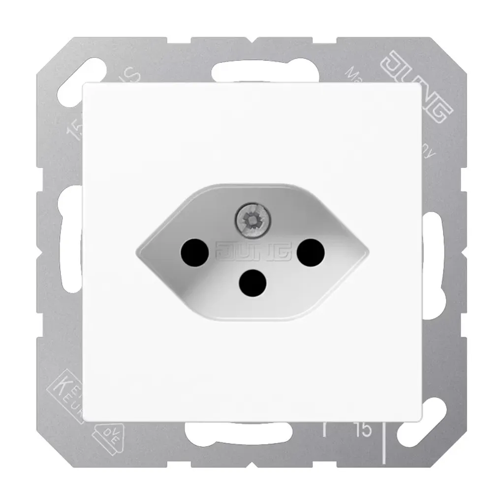 Prise de courant JUNG A 1520-13 BF SEV WW Blanc Thermoplastique 10A