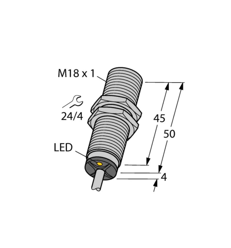 Turck 1644733 - BI8U-M18-AP6X, sensore induttivo Uprox
