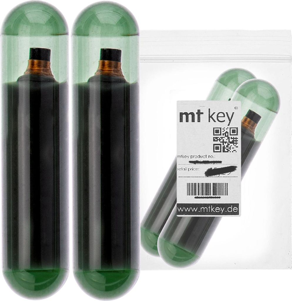 2X Auto Schlüssel Transponder Wegfahrsperre TEMIC / Typ: ID11 / Material: Glas / programmierbar