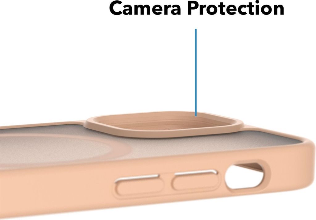 AlzaGuard Matte Case Kompatibel mit Magsafe für iPhone 13 mini sandgelb