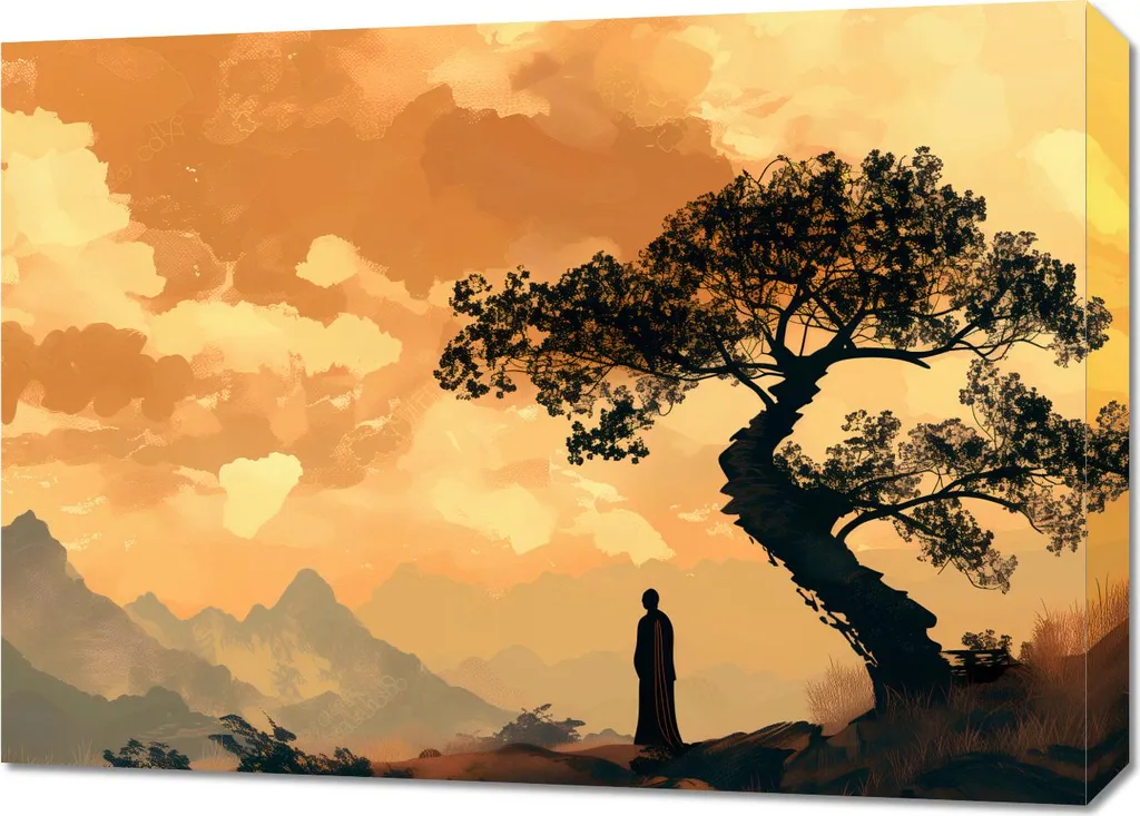 Tableau Zen Image 70 x 50 cm - Décoration Murale pour Salon et Chambre Zen