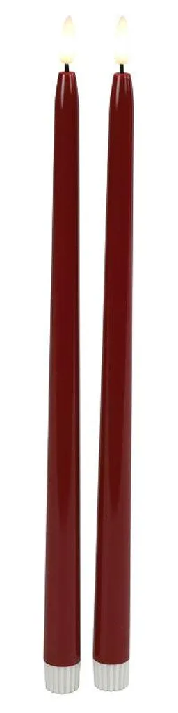 Bougies LED Type Cierge 38cm Style Gothique Elegance Multicolores x2