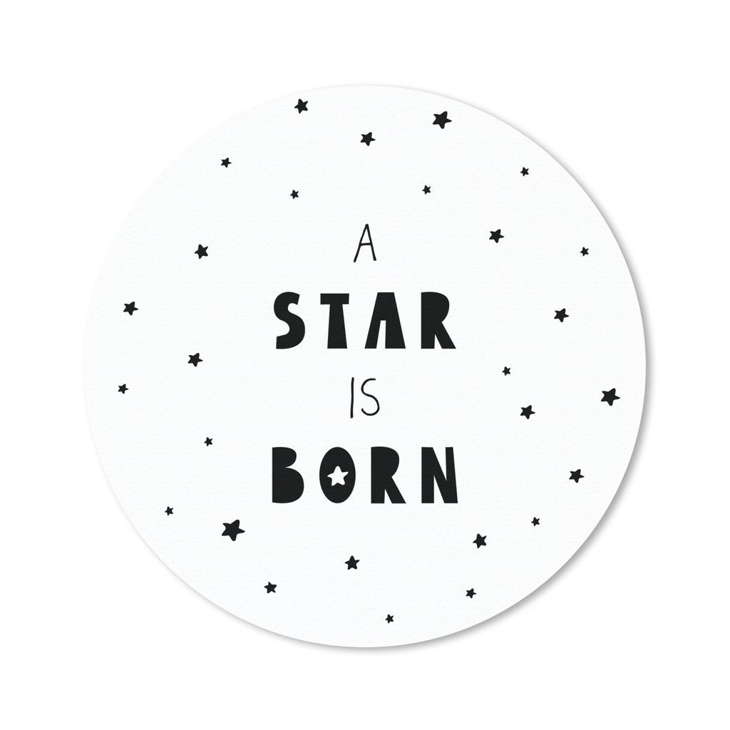 MuchoWow Mauspad Mousepad Zitate - Ein Stern ist geboren - Baby - Kinder - Sprichwörter 20x20 cm - Mousepads - Maus Mat - Pad - Mausunterlage - ...
