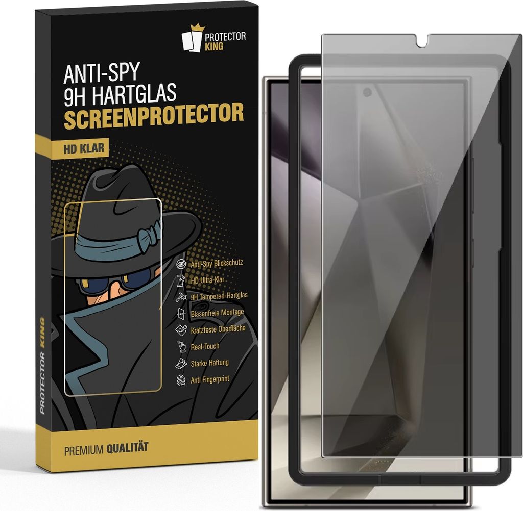 5x Blickschutz 9H Panzerglas für Samsung Galaxy S25 Ultra Anti-Spy Privacy Tempered Glass Schutzglas Screen-Protector