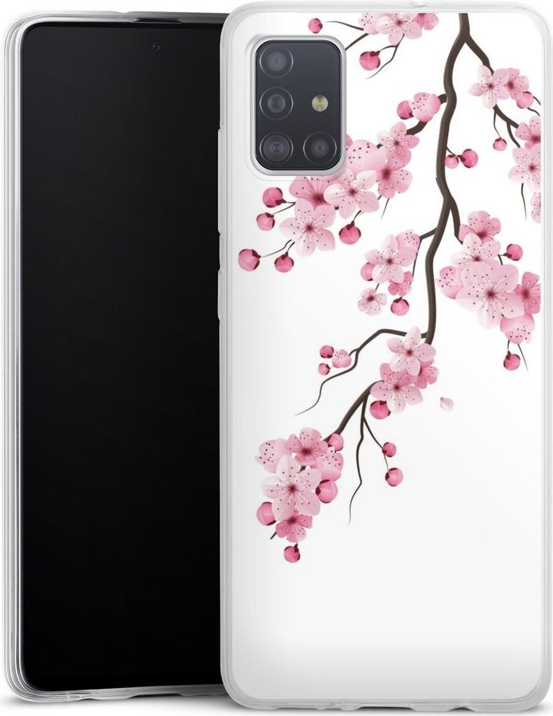 DeinDesign Slim Hülle für Samsung Galaxy A51 Silikon Case Ultra Dünn Handyhülle Asien Japan Kirschblüten