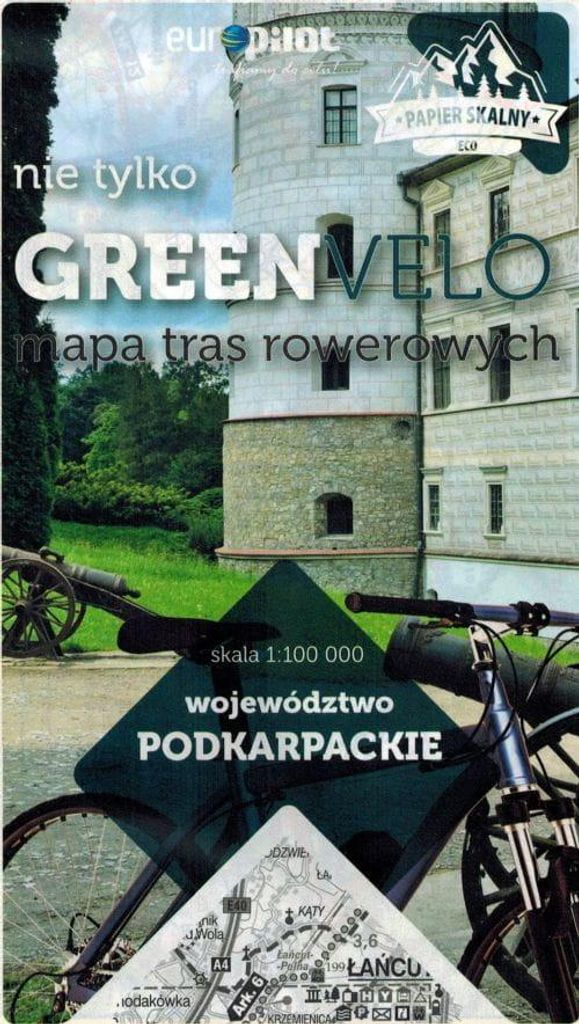 Woiwodschaft Karpatenvorland. Wasserdichte Radkarte. Nicht nur Green Velo. Euro Pilot.