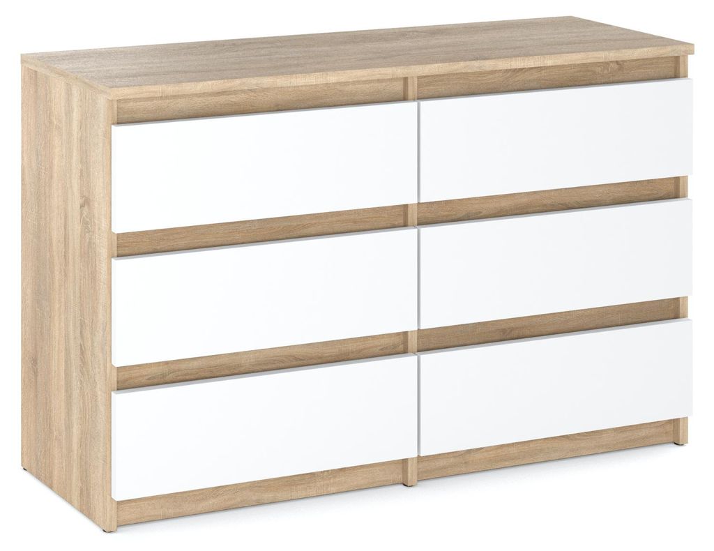 Kommode „HIT“, 6 Schubladen, 100 cm, Sonoma-Eiche / Produktbild 