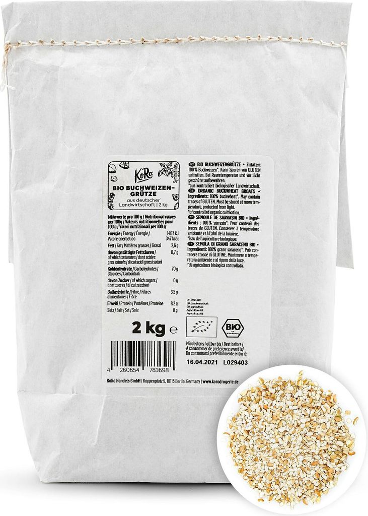 KoRo I  Buchweizengrütze 2 kg Produktbild 