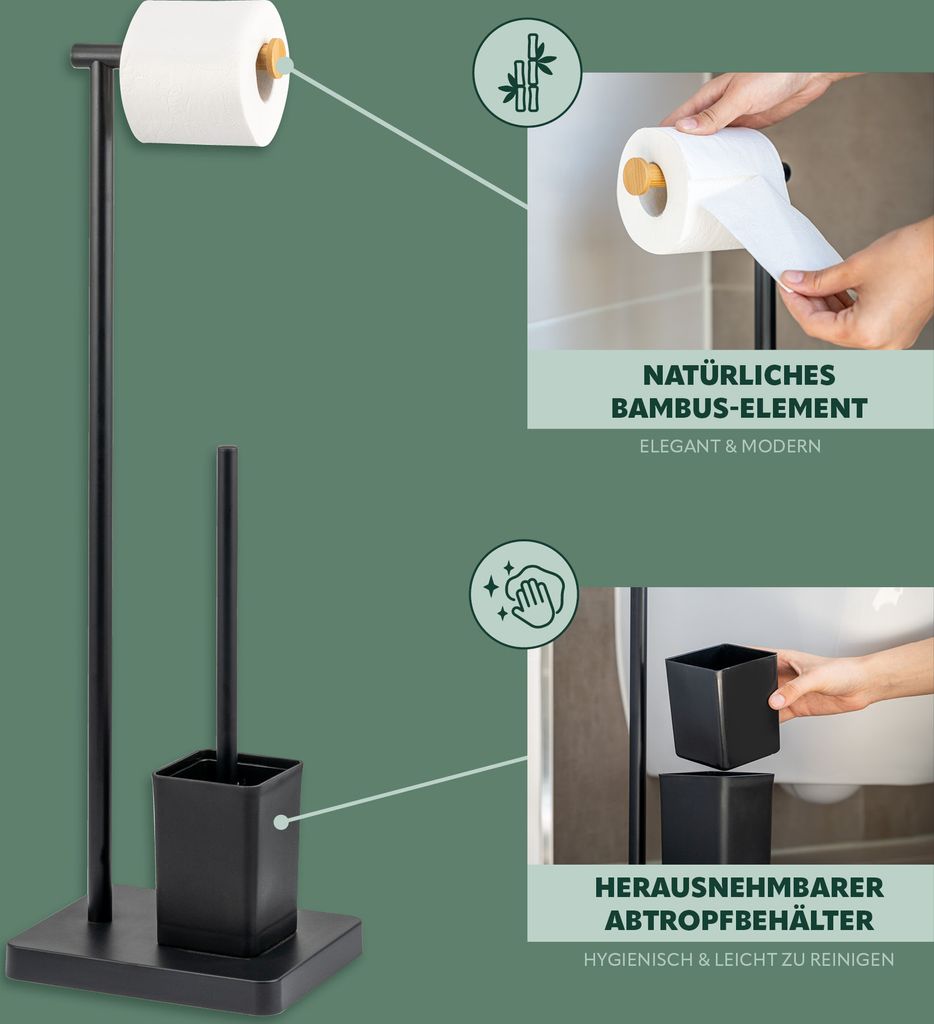 bremermann Stand-WC-Garnitur 2in1, WC-Bürste, Produktbild 5
