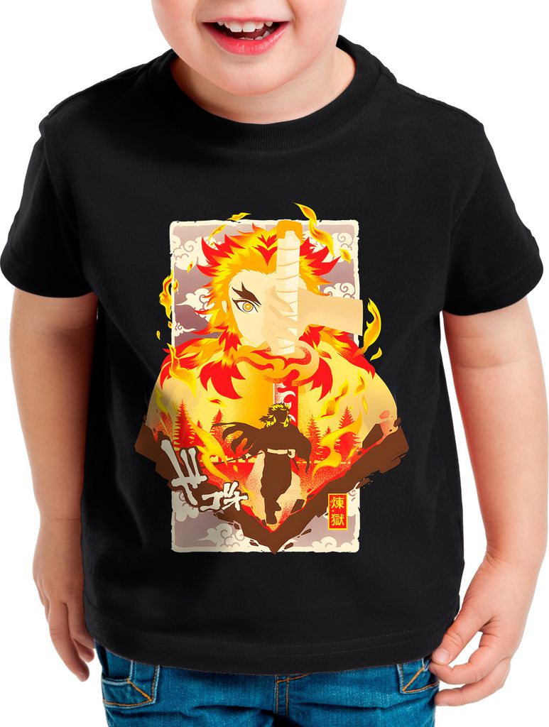style3 Flame Breath Kinder T-Shirt anime japan manga