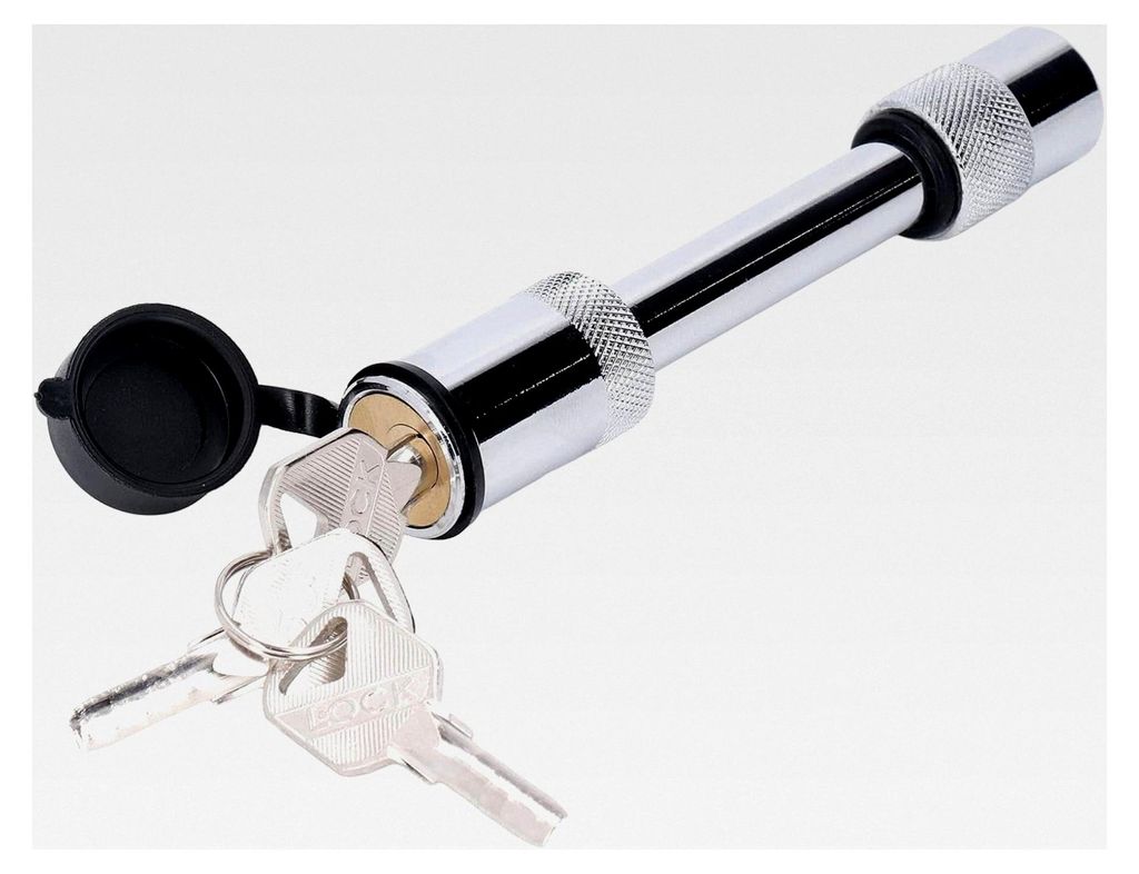 Kupplungsschloss für Anhänger, 5/8 Zoll Pin, Edelstahl, Barbell Stil, mit 3 Schlüsseln für Anhänger, LKW, Auto, Boot