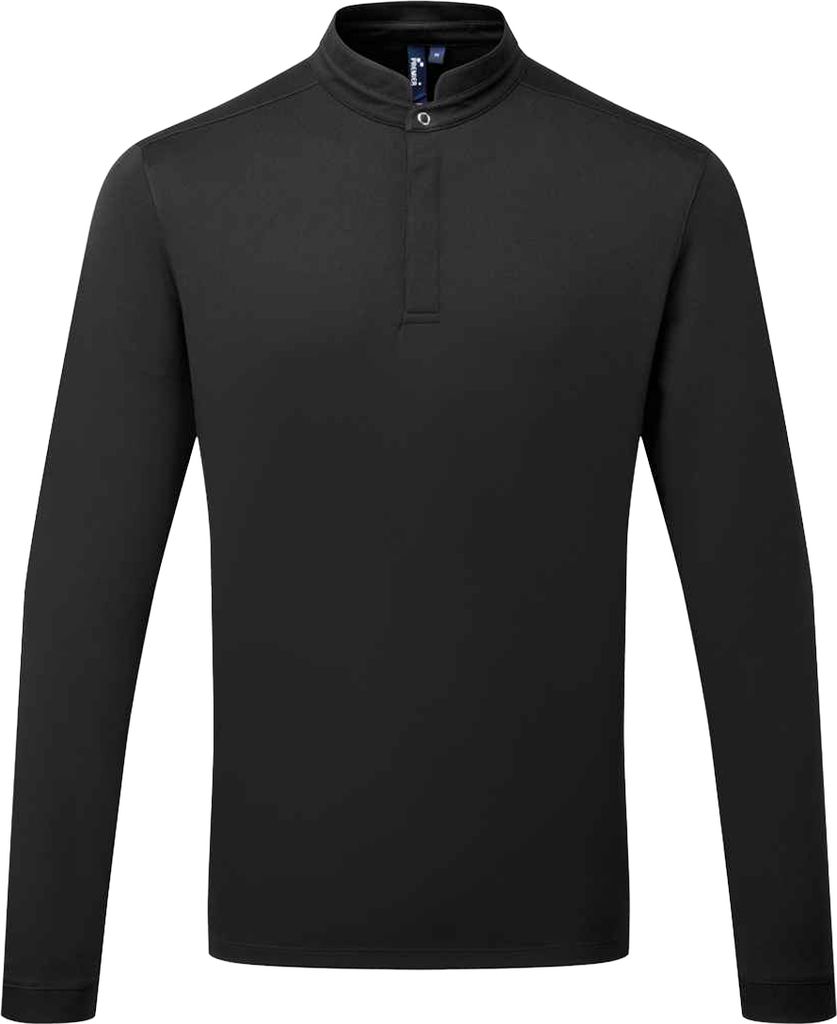 Premier - "Essential" Kochschürze für Herren Langärmlig RW10615 (S) (Schwarz)