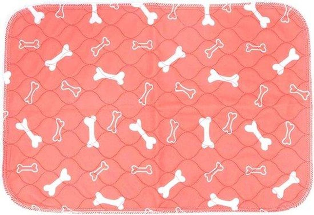 Oranges Antislip-Tiermat - Wasbar - Schnell absorbierend - Atmend - Orange.