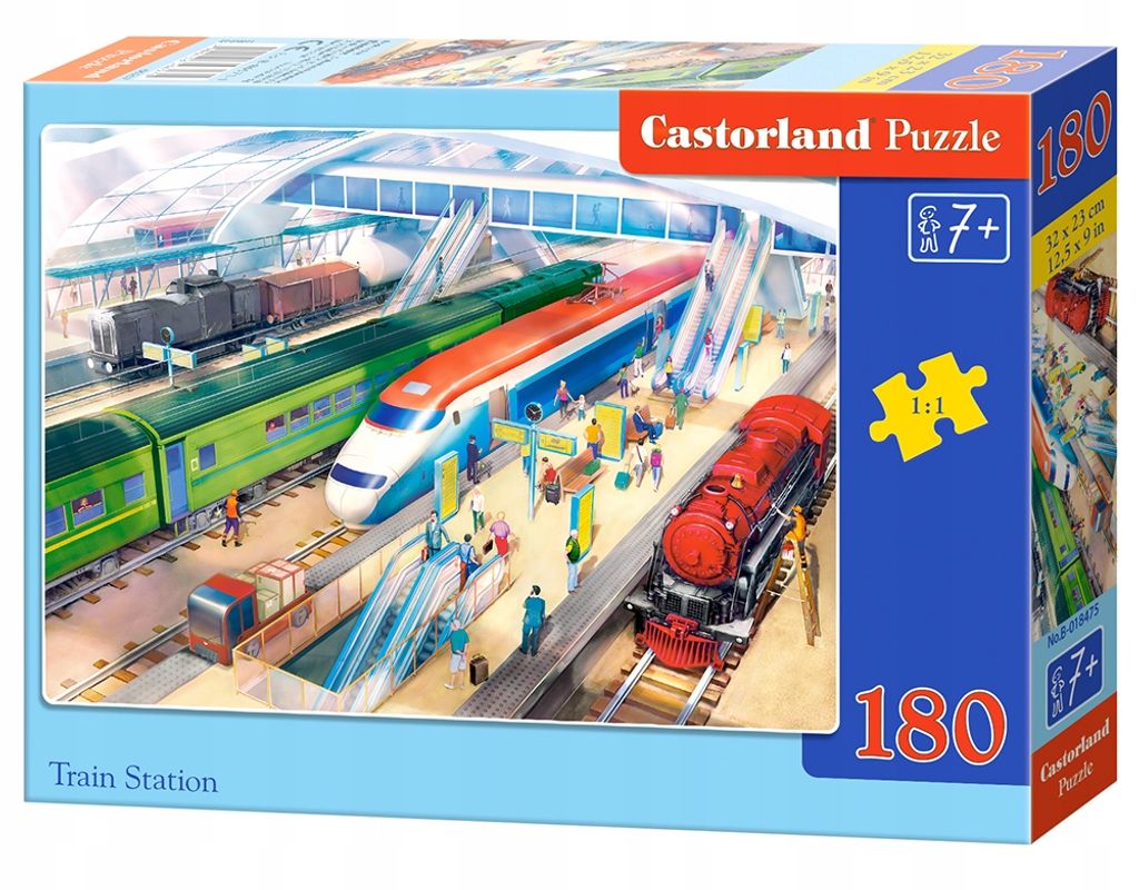CASTORLAND Puzzle 180 Teile - Bahnhof Produktbild 