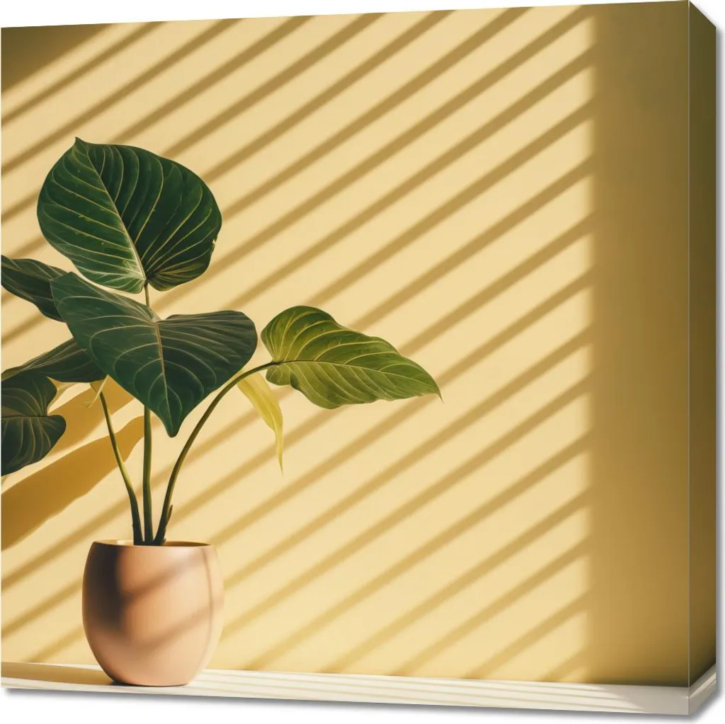 Tableau Lueur Dorée 70x70 - Solution Déco pour Murs Vides et Sombres