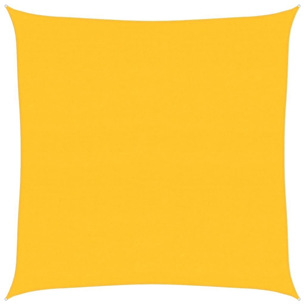 Sonnensegel 160 g/m² Quadratisch Gelb 6x6 m HDPE