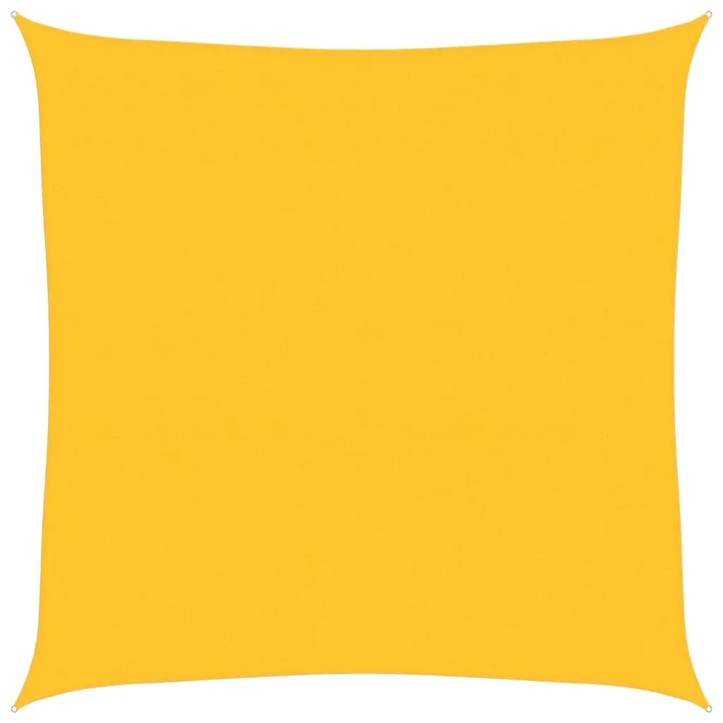 Tenda Parasole 6x6 m per Giardino e Terrazza | Giallo HDPE 160g/m²
