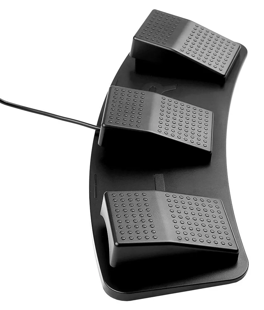 Triple pédalier de commande USB mécanique FS23-Pro pour PC et console