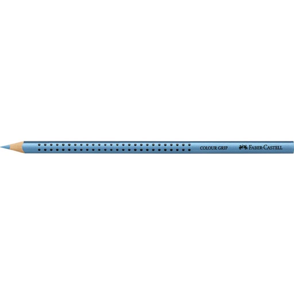 Crayon de couleur triangulaire ergonomique Colour GRIP bleu métal