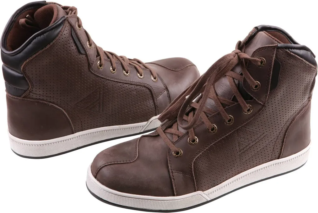 Chaussures moto en cuir Modeka Midtown 46 marron pour motard chic