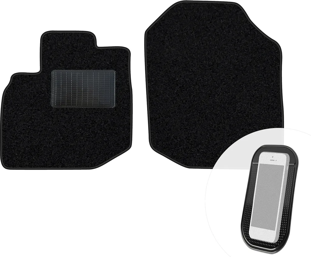 Tappetini Auto Honda Jazz II 2007-2014 | Velours Nero Alta Qualità