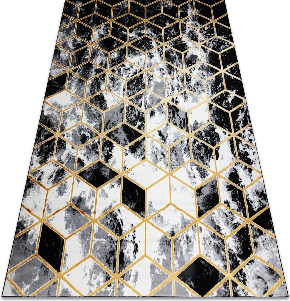 Tapis de salon design cube 3D GLOSS 80x150 cm style glamour chic