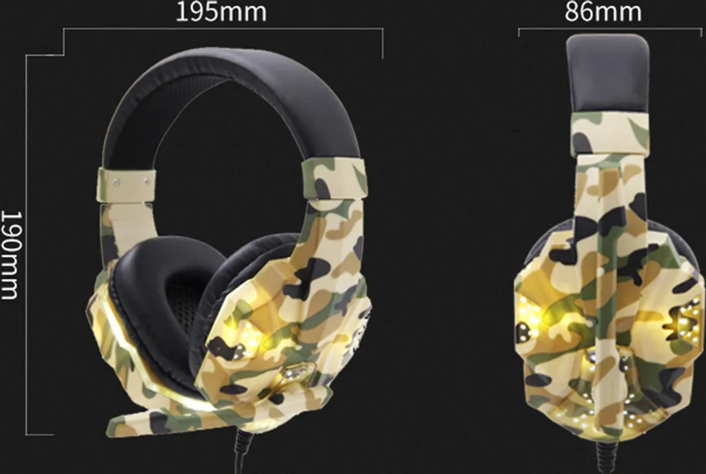 Cuffie Gaming SY830MV con Microfono e LED Blu: Compatibilità Universale - 3