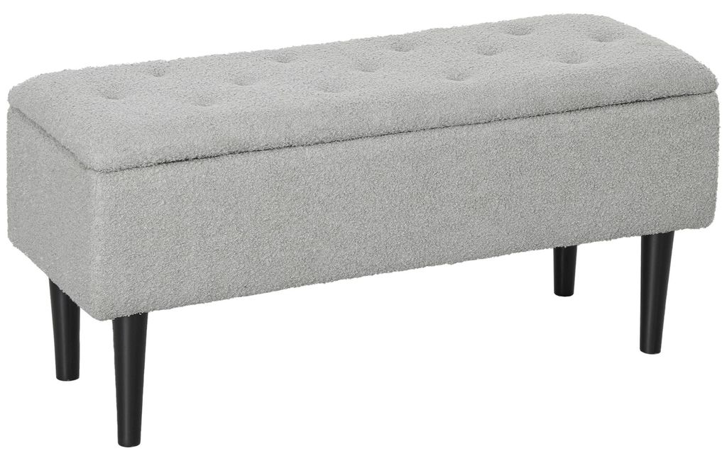 HOMCOM Lavica s úložným priestorom, rozkladacia lavica, Obrázok produktu 
