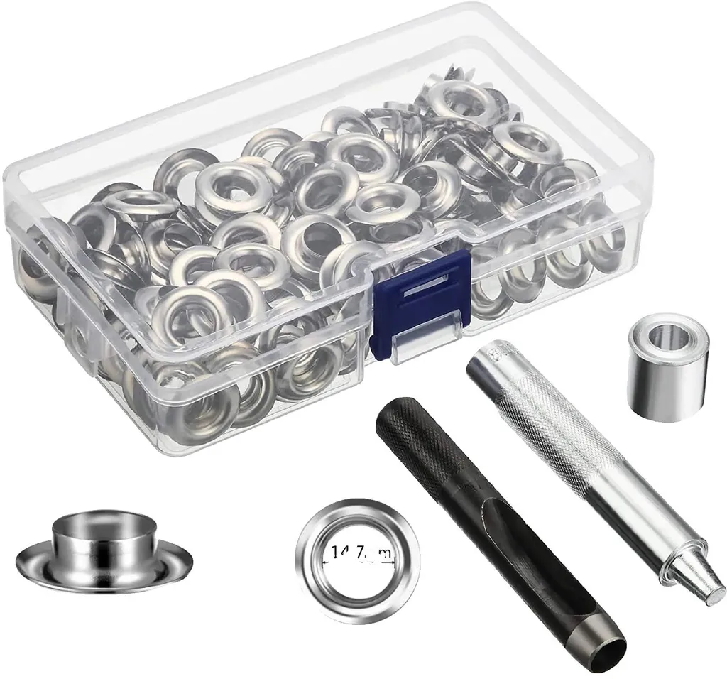 Œillets Métalliques de 14 mm pour Travaux Manuels et Maroquinerie DIY