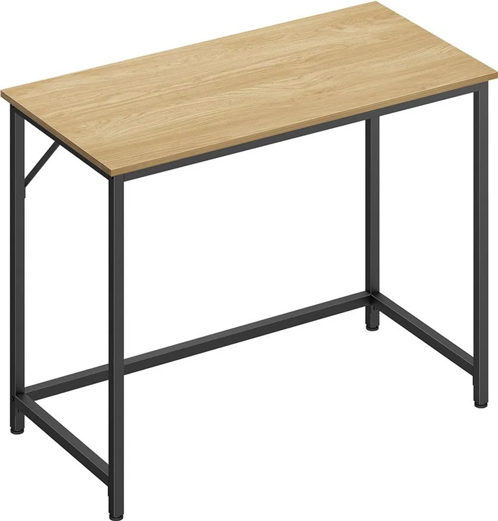 Bureau avec structure métallique moderne - Modèle Loft Industriel - Noir