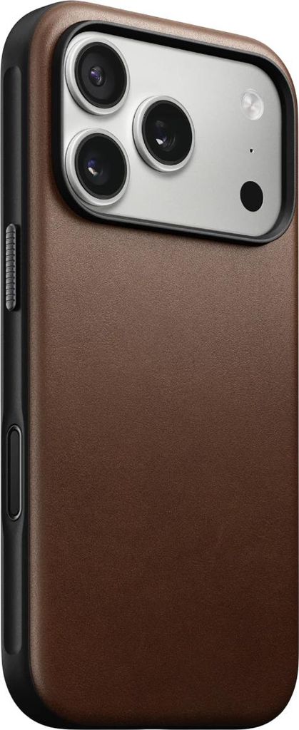 Nomad Modern Leder Hülle iPhone 17 Pro – Integrierter Saphirkristallknopf für präzise Kamerakontrolle – Texturierter Aktionsknopf und wieder...
