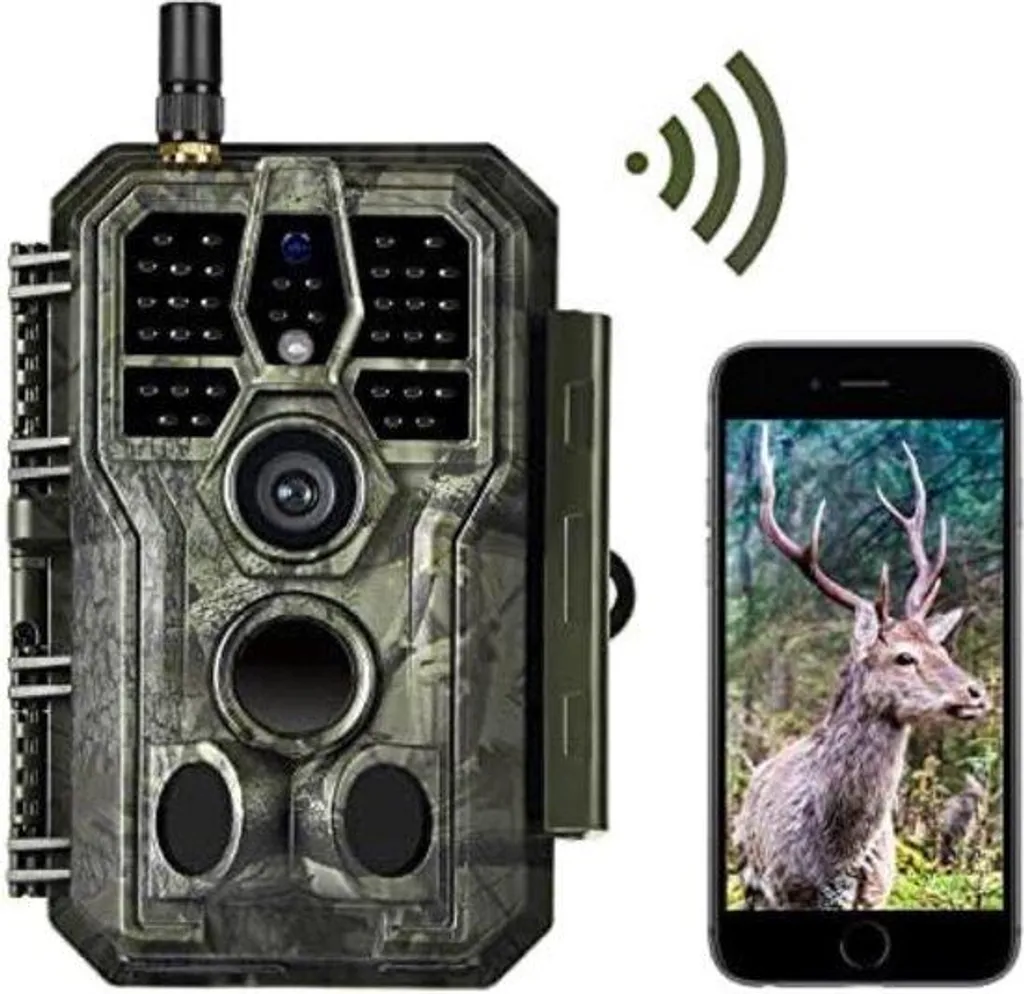 Caméra d'extérieur 32 Mpx Wi-Fi avec vision nocturne HD infrarouge