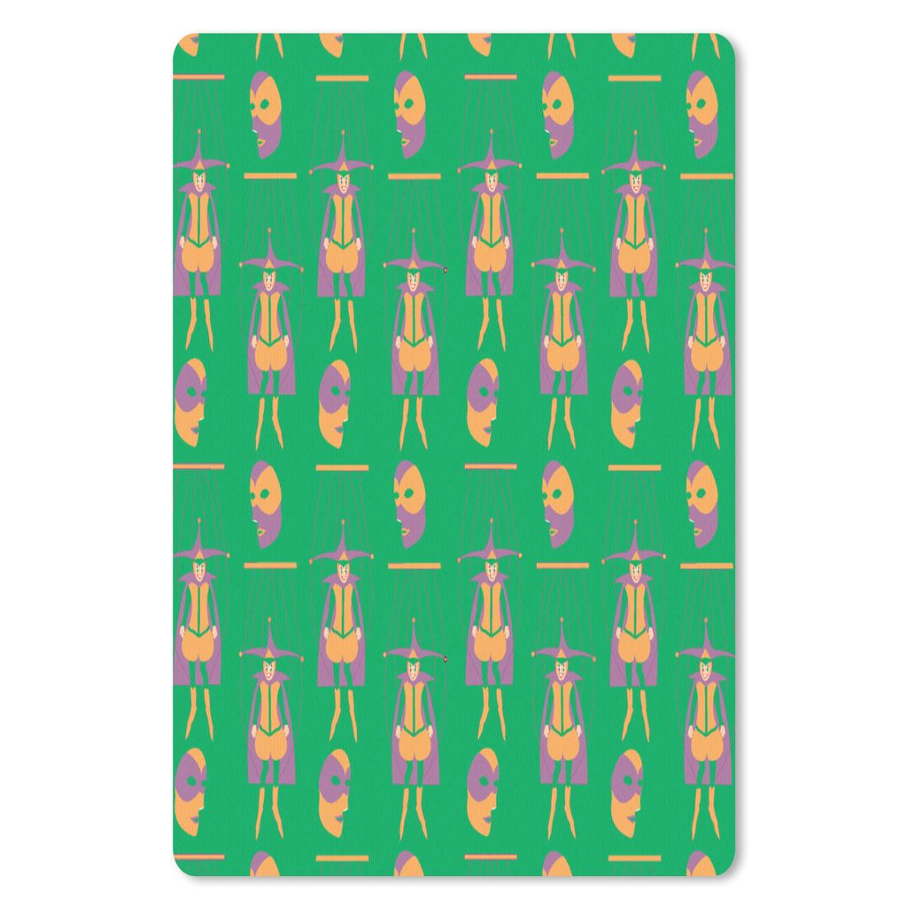 MuchoWow® Mauspad Mousepad Maske - Karneval - Witzbold Produktbild 