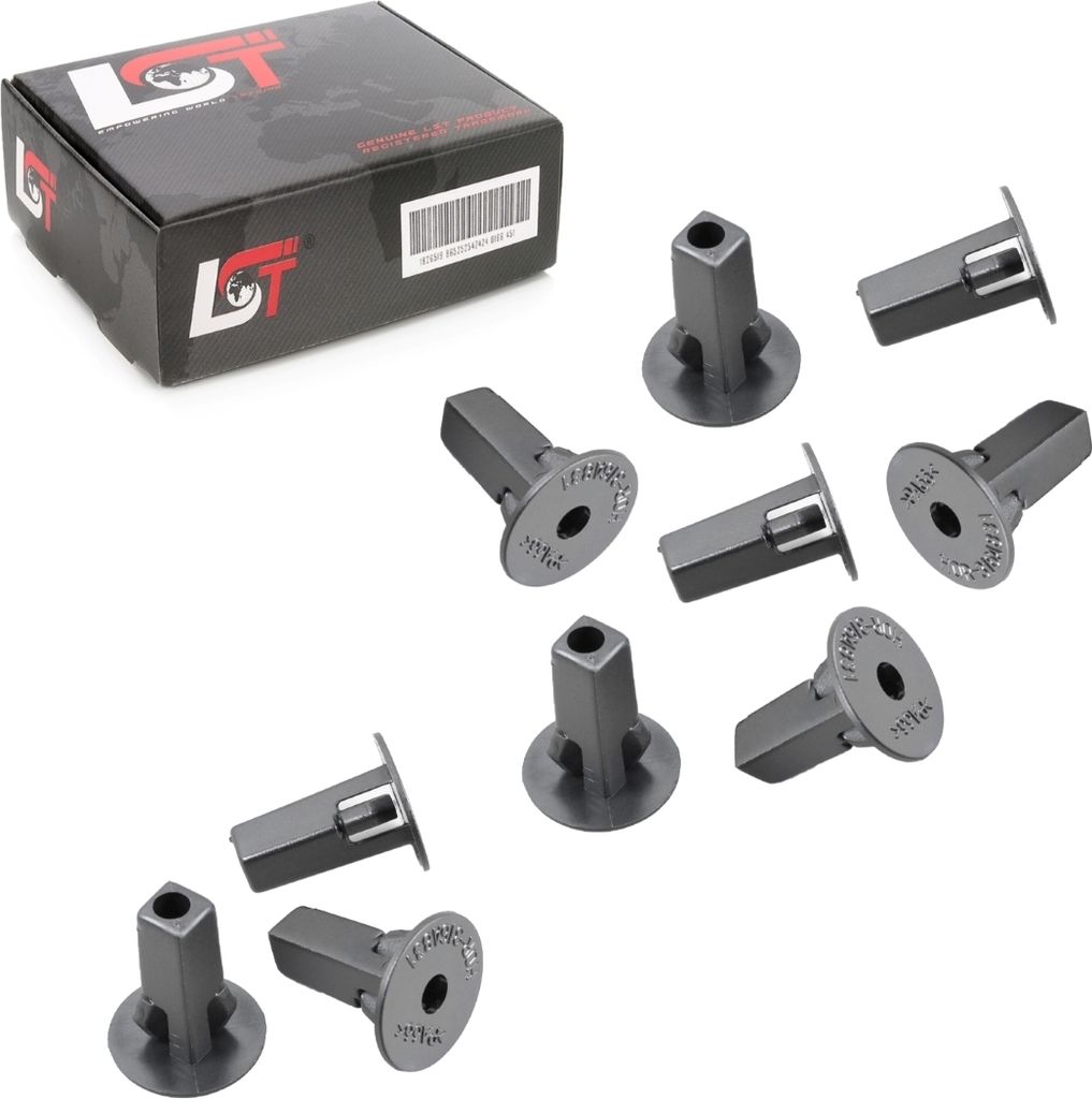 10x radkasten stoßstangen klemmschelle spreizmutter für Toyota Hilux II Pick-up
