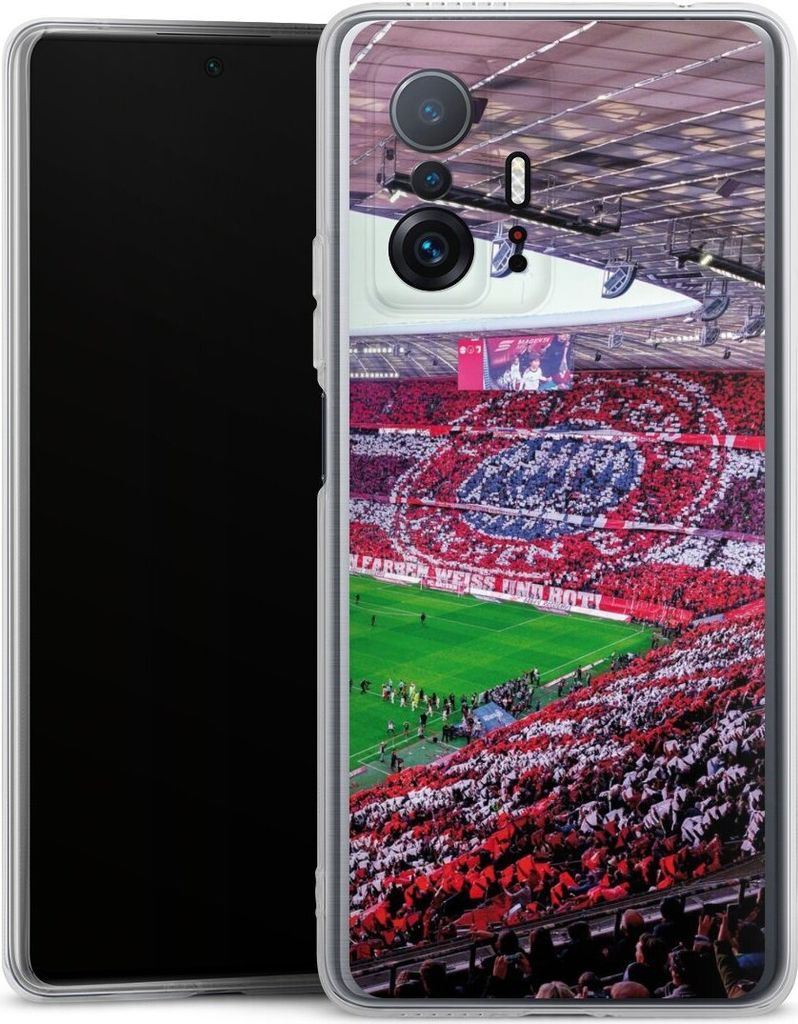 DeinDesign Handyhülle für Xiaomi 11T Pro 5G Silikon Hülle Case Smartphone Schutzhülle FC Bayern München FCB Stadion