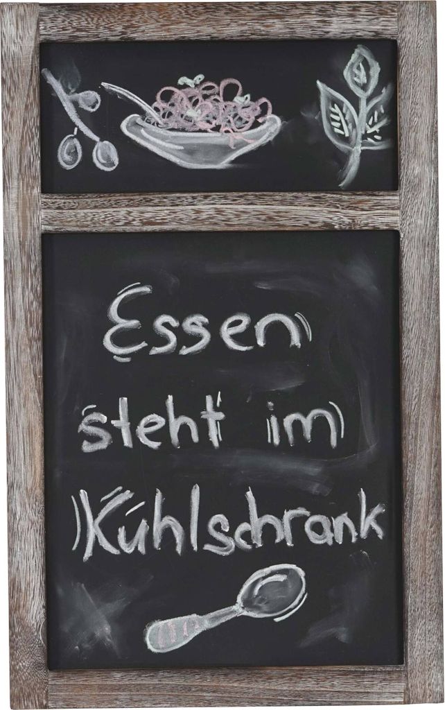Werbetafel HWC-C51, Wandtafel Kreidetafel, 55x34x2cm, Holz Produktbild 
